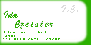ida czeisler business card
